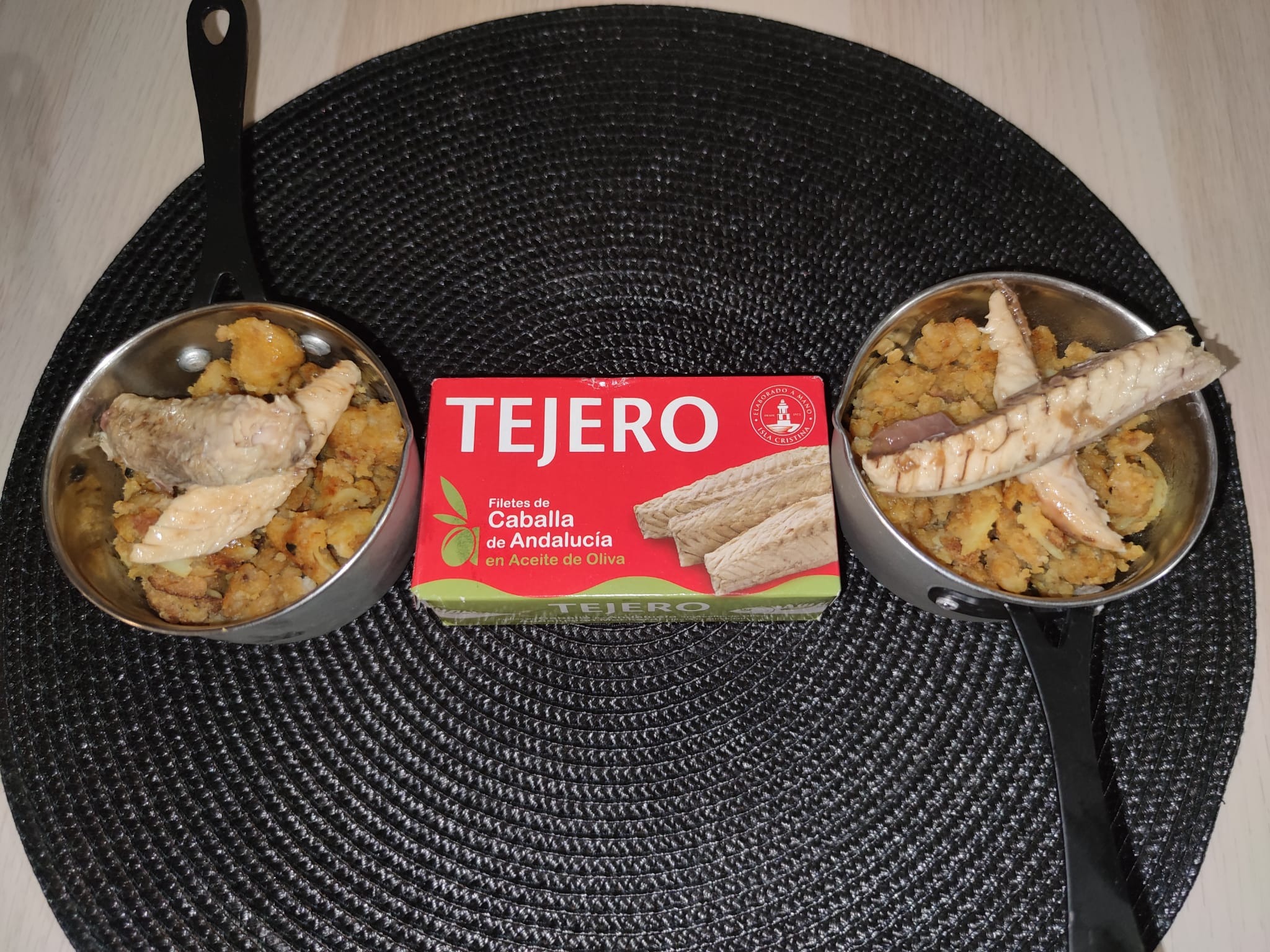 Migas con caballa